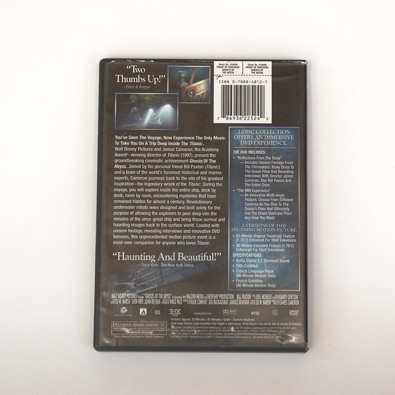 Ghosts of the Abyss DVD, 2004, 2-Disc Set OPENBOX widescreen