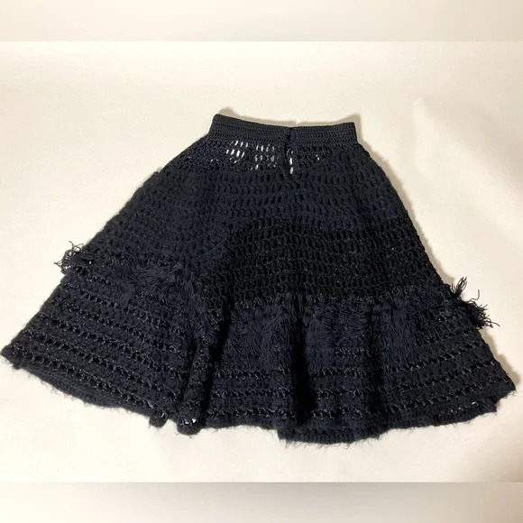 Antonia Campbell Hughes for TOPSHOP Crochet Knit Skirt Size M/10 UK Pre Owned 