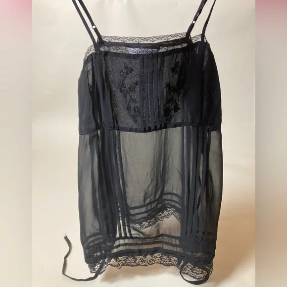 Atmosphere Sheer Black Camisole Size 38 Eu / 10 UK