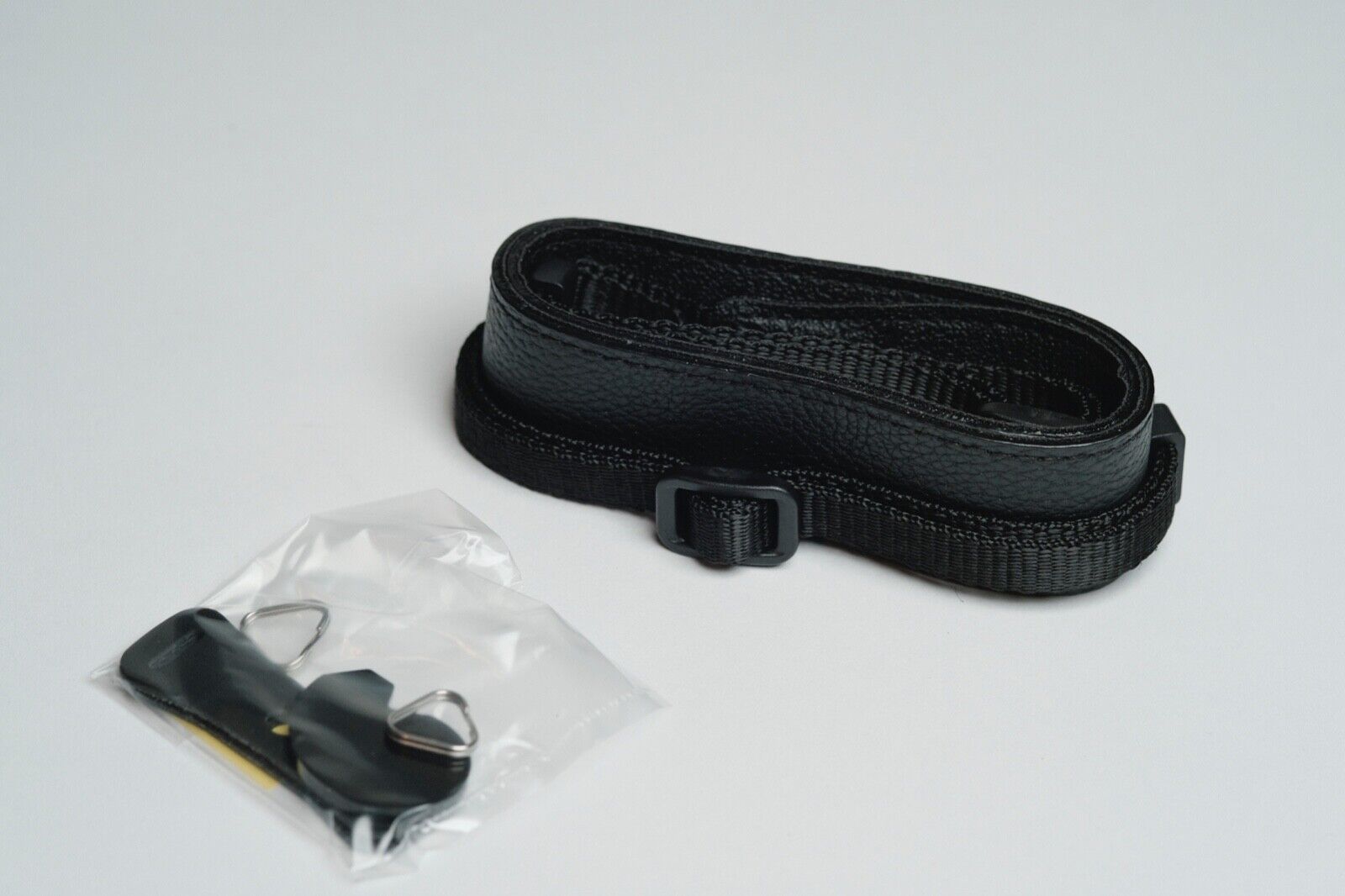 Fujifilm Genuine neck strap  1" Wide Black Leather, Imprinted "Fujifilm" 