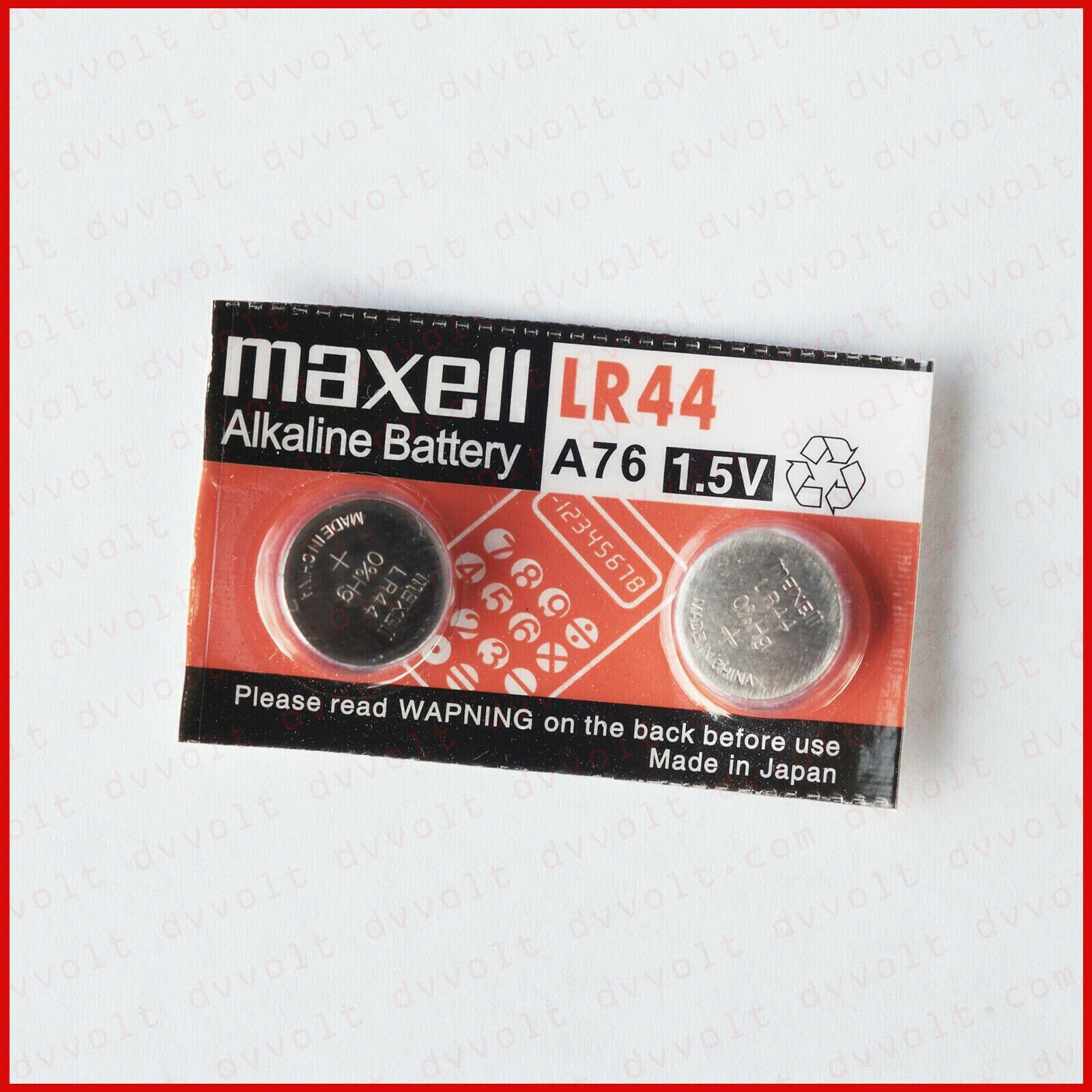 LR44 Maxell 1.5V L A76 L1154 AG13 357 1.5V New Alkaline Batteries X 2