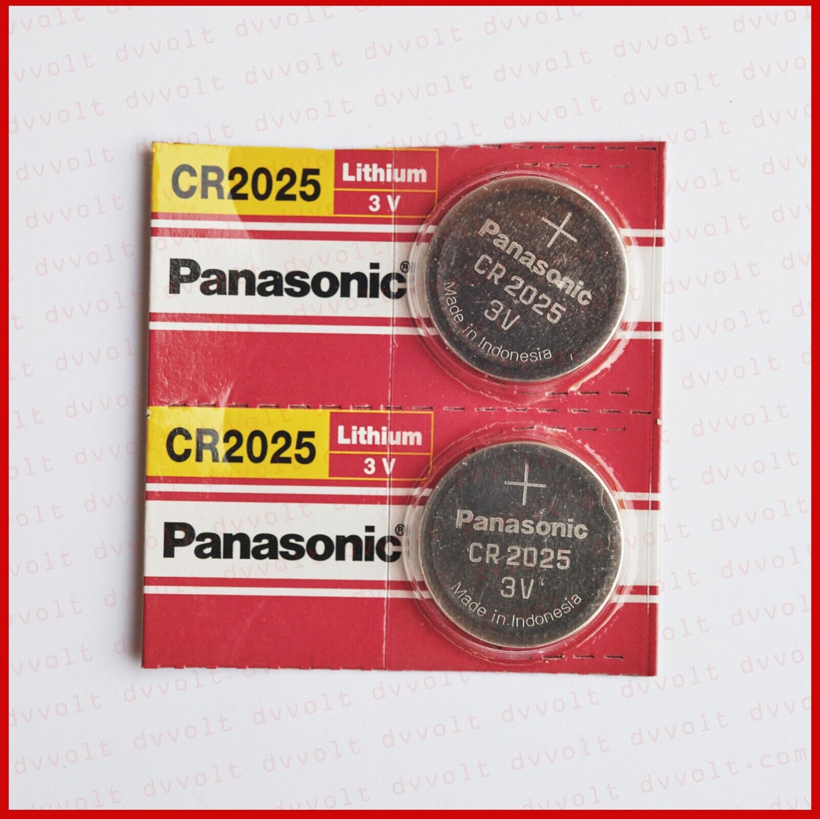 CR2025 Panasonic DL2025 ECR2025 3V Lithium Coin Battery Exp 2030 2 x Battery