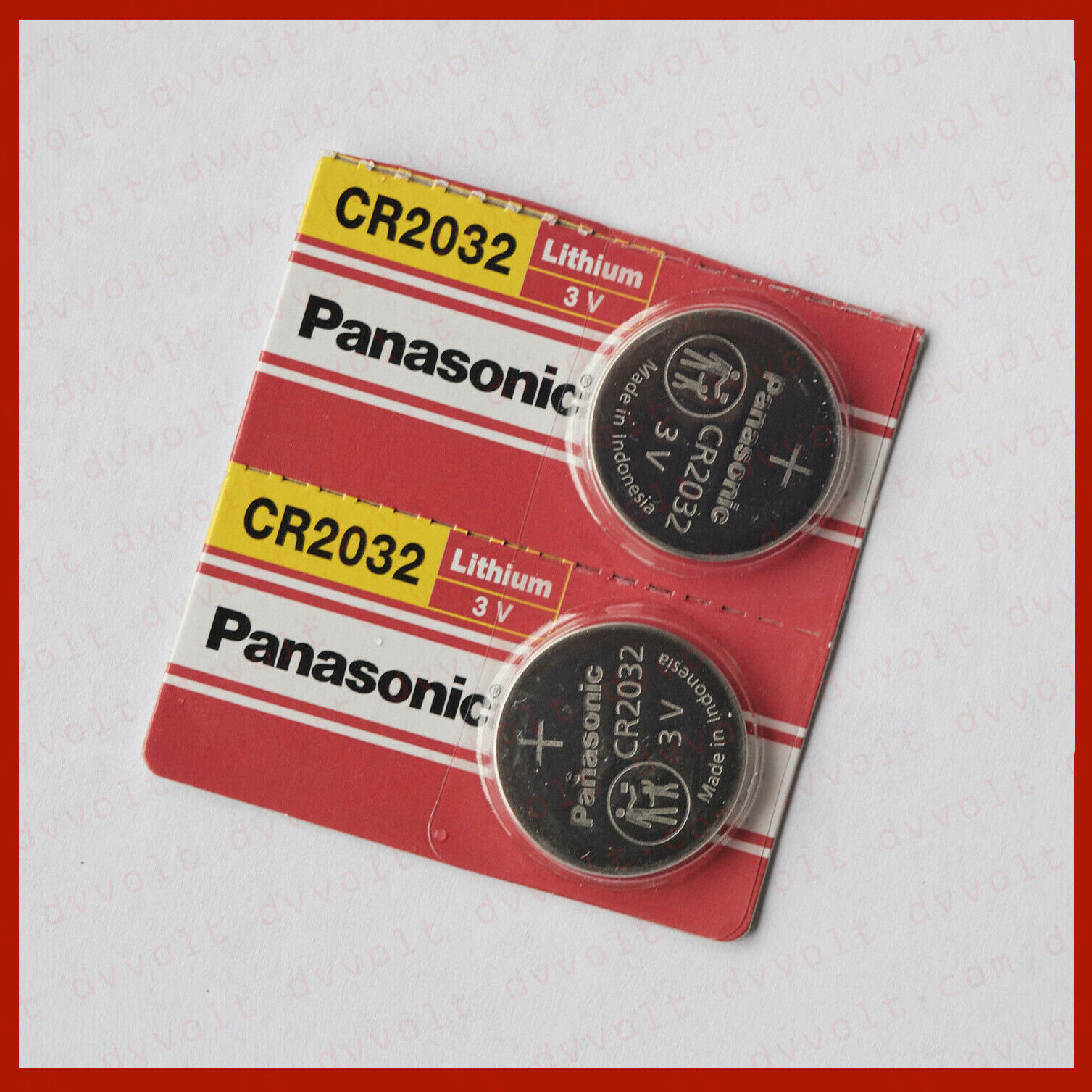 CR2032 Panasonic CR 2032 ECR2032 Lithium Battery 3V Coin Cell 2x Battery