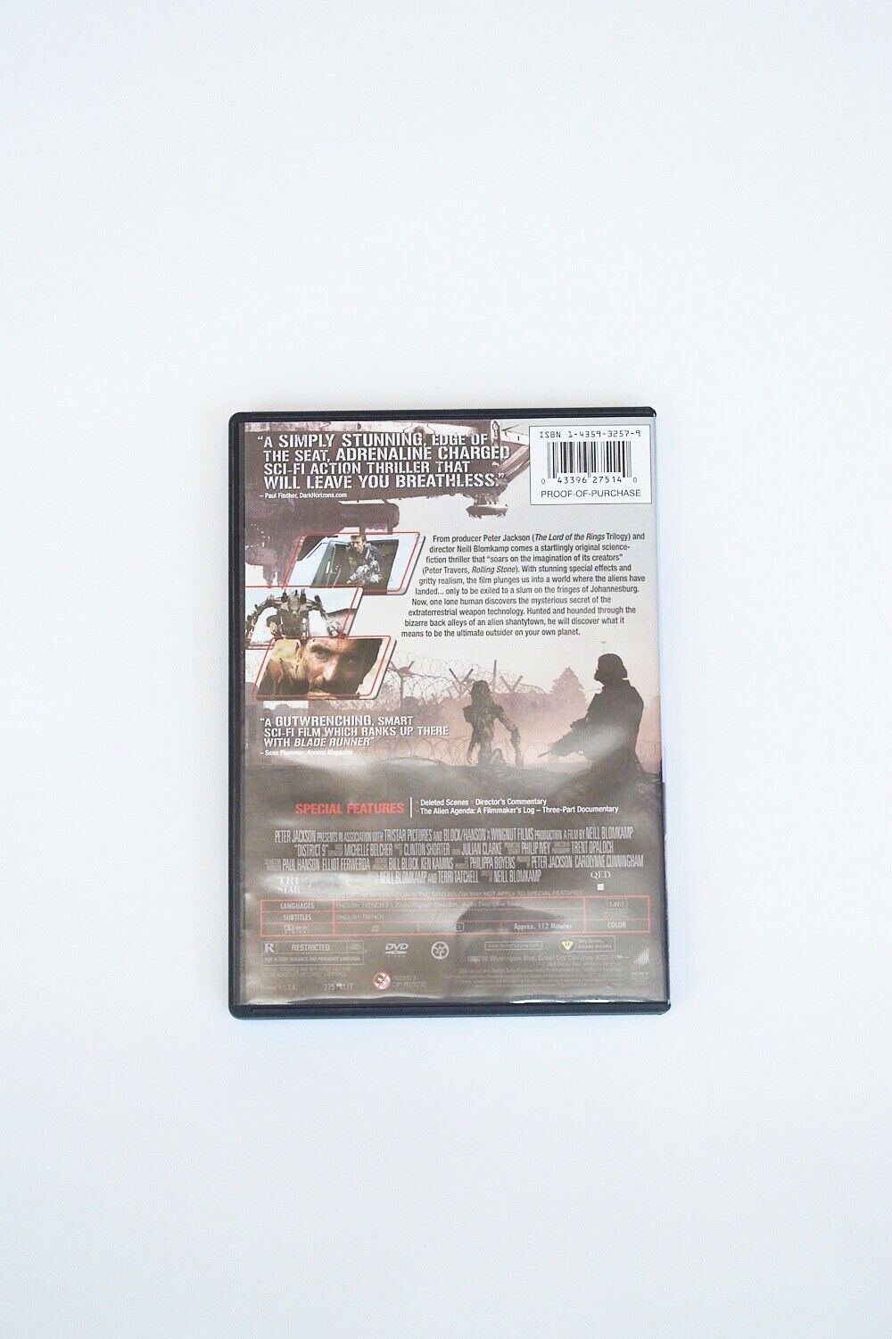 District 9 DVD 2009 Widescreen Special Features Like New