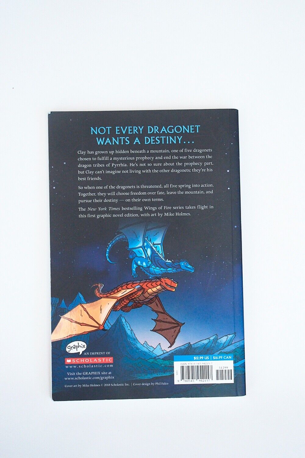 A Graphix Book Wings of Fire Graphic Novel 1 The Dragonet Prophecy GOOD