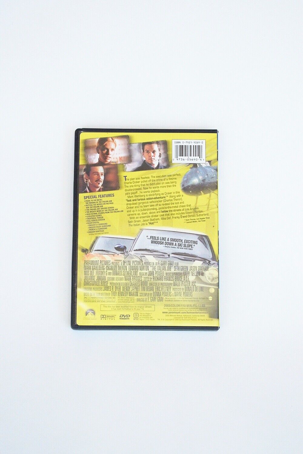 The Italian Job DVD 2003 Full screen Mark Wahlberg Very Clean