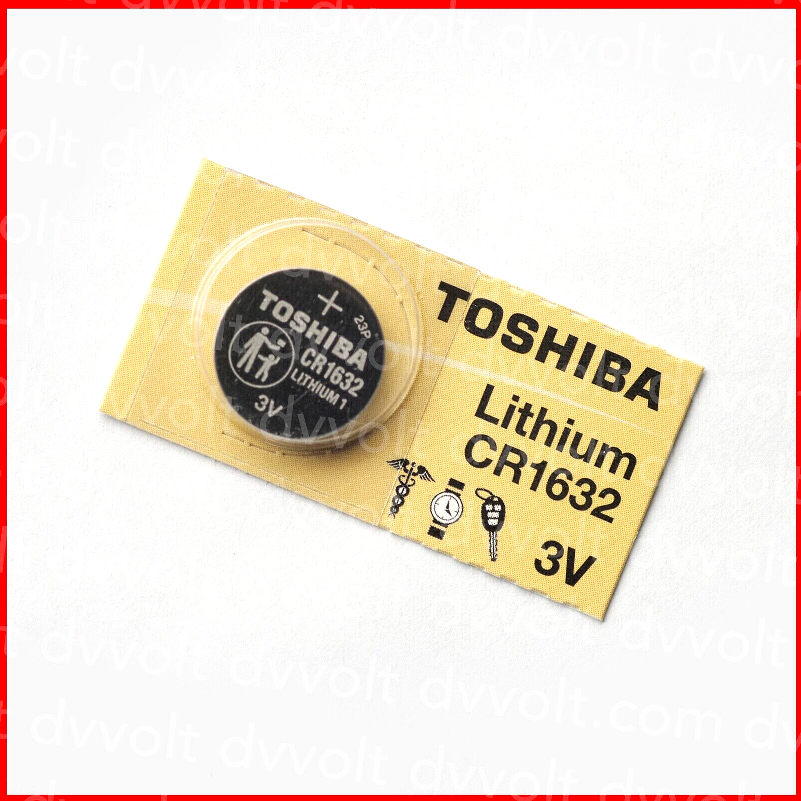 CR1632 Toshiba CR 1632 2piece Lithium 3V Battery New FRESH FAST SHIP 1X