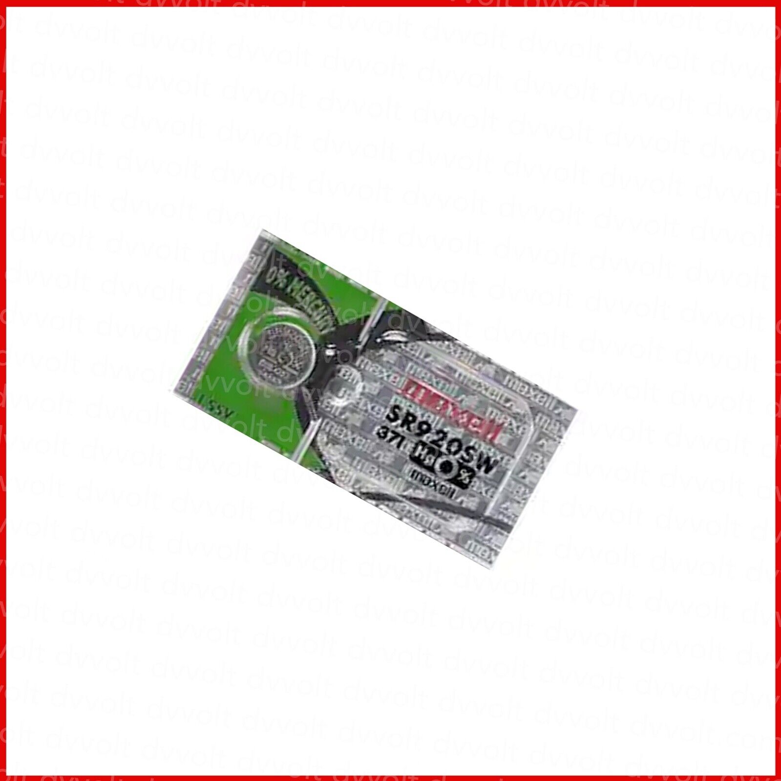 371 SR920SW Maxell Silver Oxide Watch Battery 1x Battery