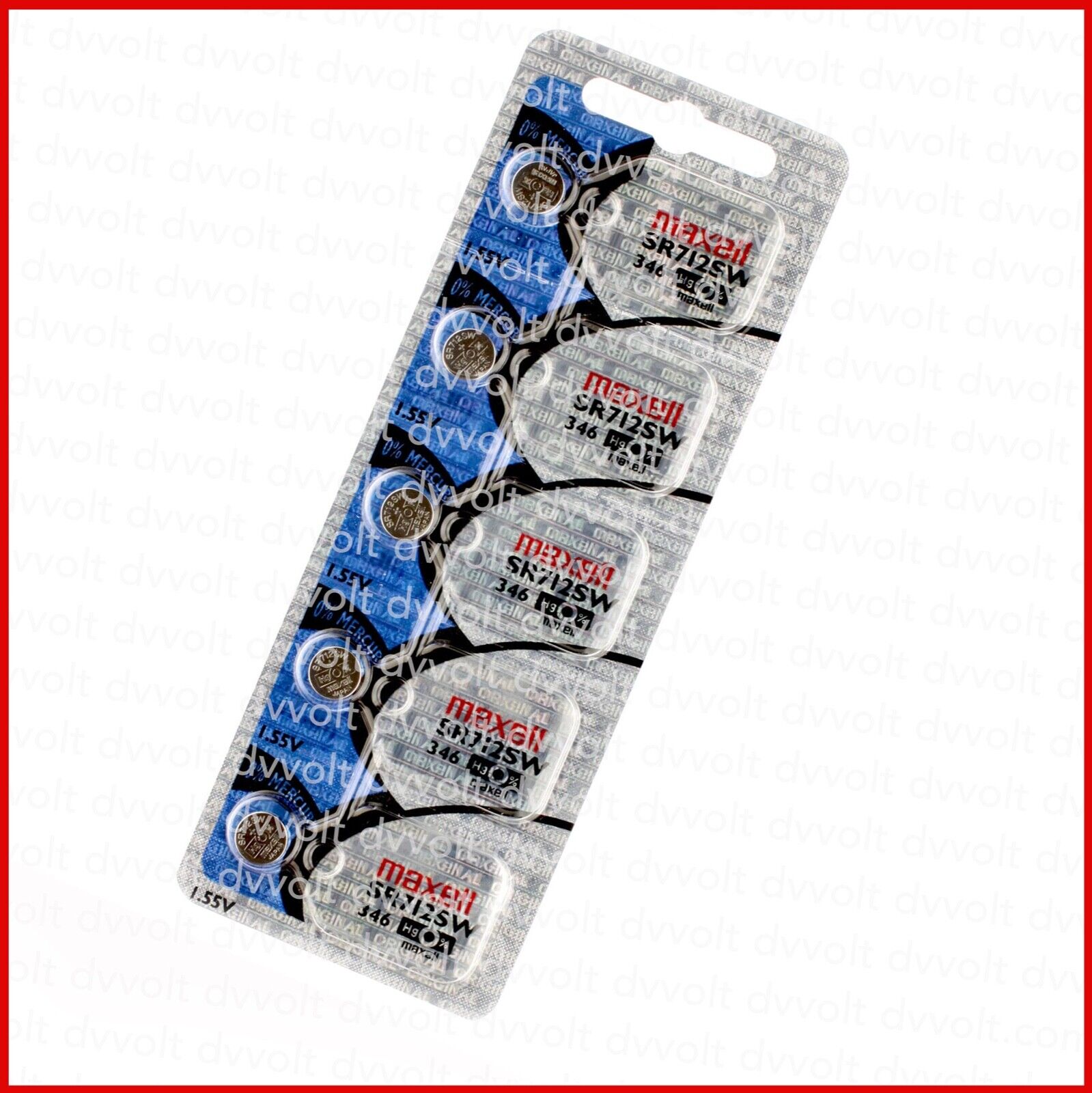 346 Maxell SR712SW Silver Oxide Watch Battery 5 Pieces FAST SHIPPING FRESH